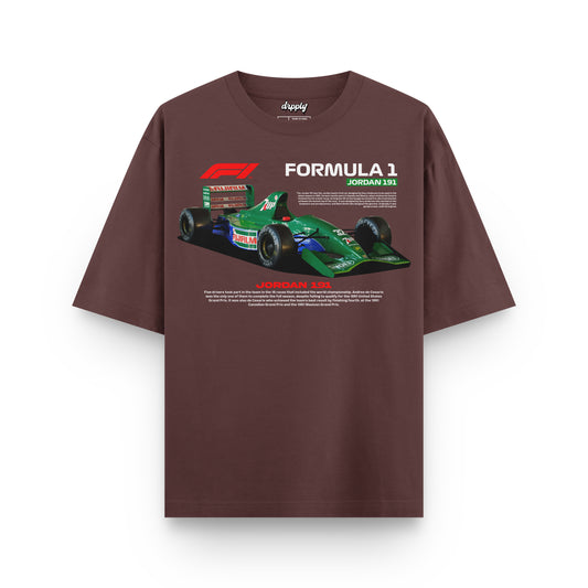 Oversized Brown Jordan F1 T-shirt