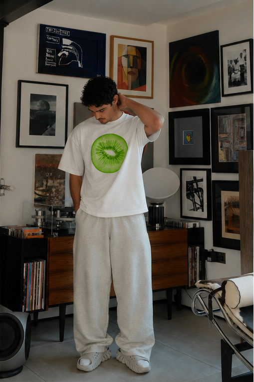 Oversized Kiwi T-shirt - Heavy 250 GSM Cotton