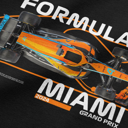 Oversized Black F1 Miami Lando Norris T-shirt