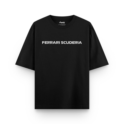 Oversized Ferrari Leclerc T-shirt - Heavy 250 GSM Cotton