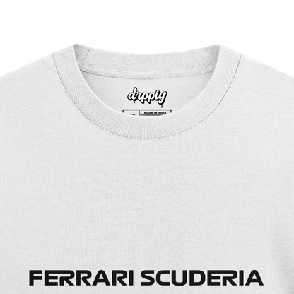 Oversized Ferrari Leclerc T-shirt - Heavy 250 GSM Cotton