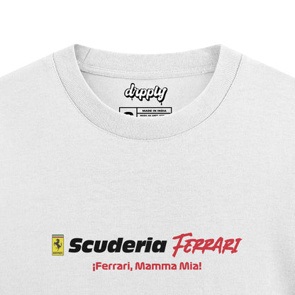 Oversized Ferrari Leclerc Formula 1 T-shirt - Heavy 250 GSM Cotton