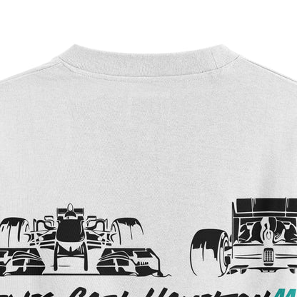 Oversized Mercedes Lewis Hamilton Formula 1 T-shirt - Heavy 250 GSM Cotton