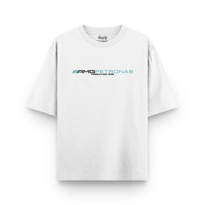 Oversized Mercedes Lewis Hamilton Formula 1 T-shirt - Heavy 250 GSM Cotton