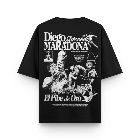 Oversized Diego Maradona T-shirt - Heavy 250 GSM Cotton