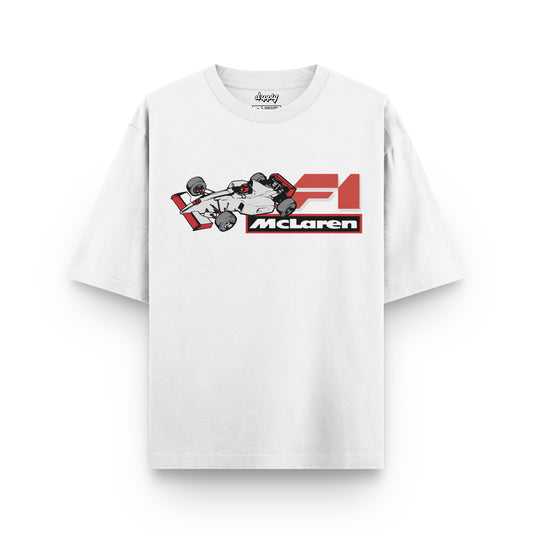 Oversized White Mclaren T-shirt