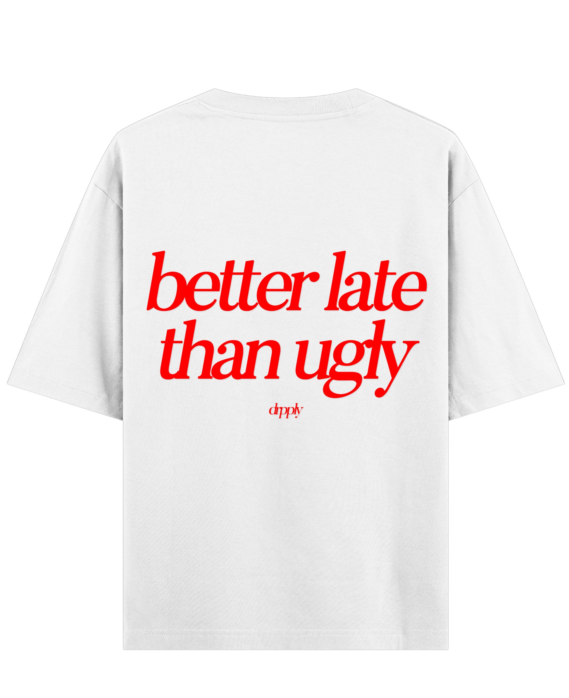 White Oversized T-shirt Back Design