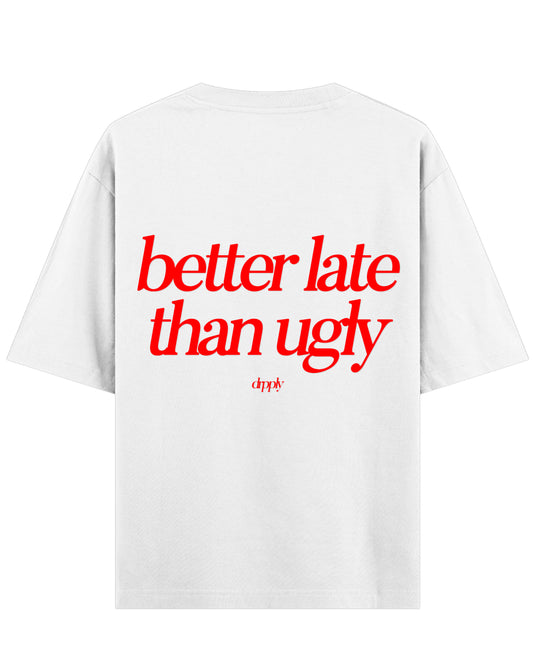 White Oversized T-shirt Back Design