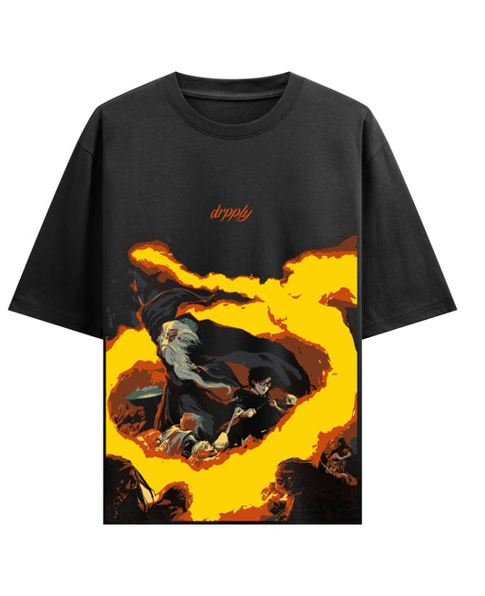 Black Oversized T-shirt Front Design