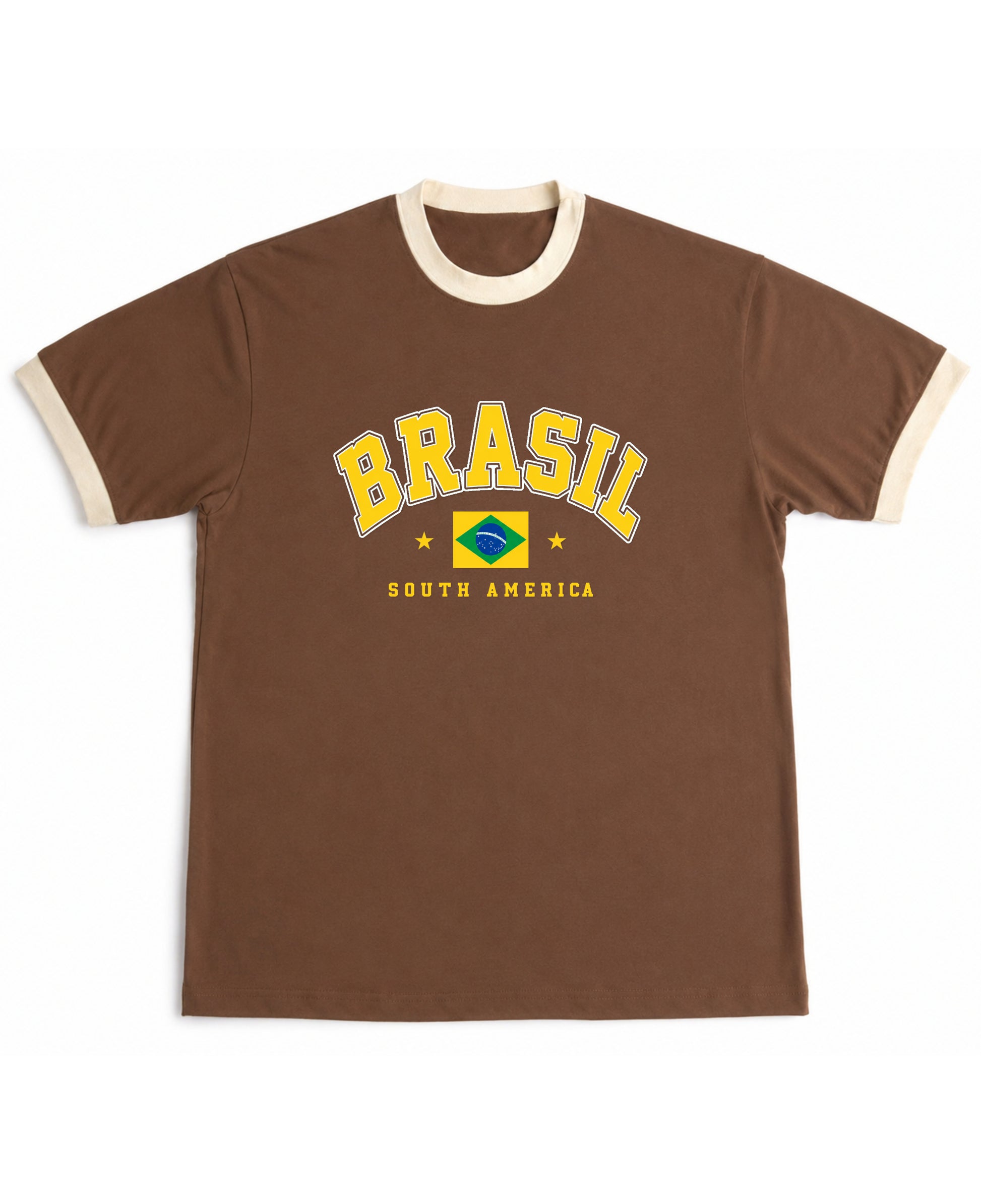 Mousse & Cream Ringer tee Front Design