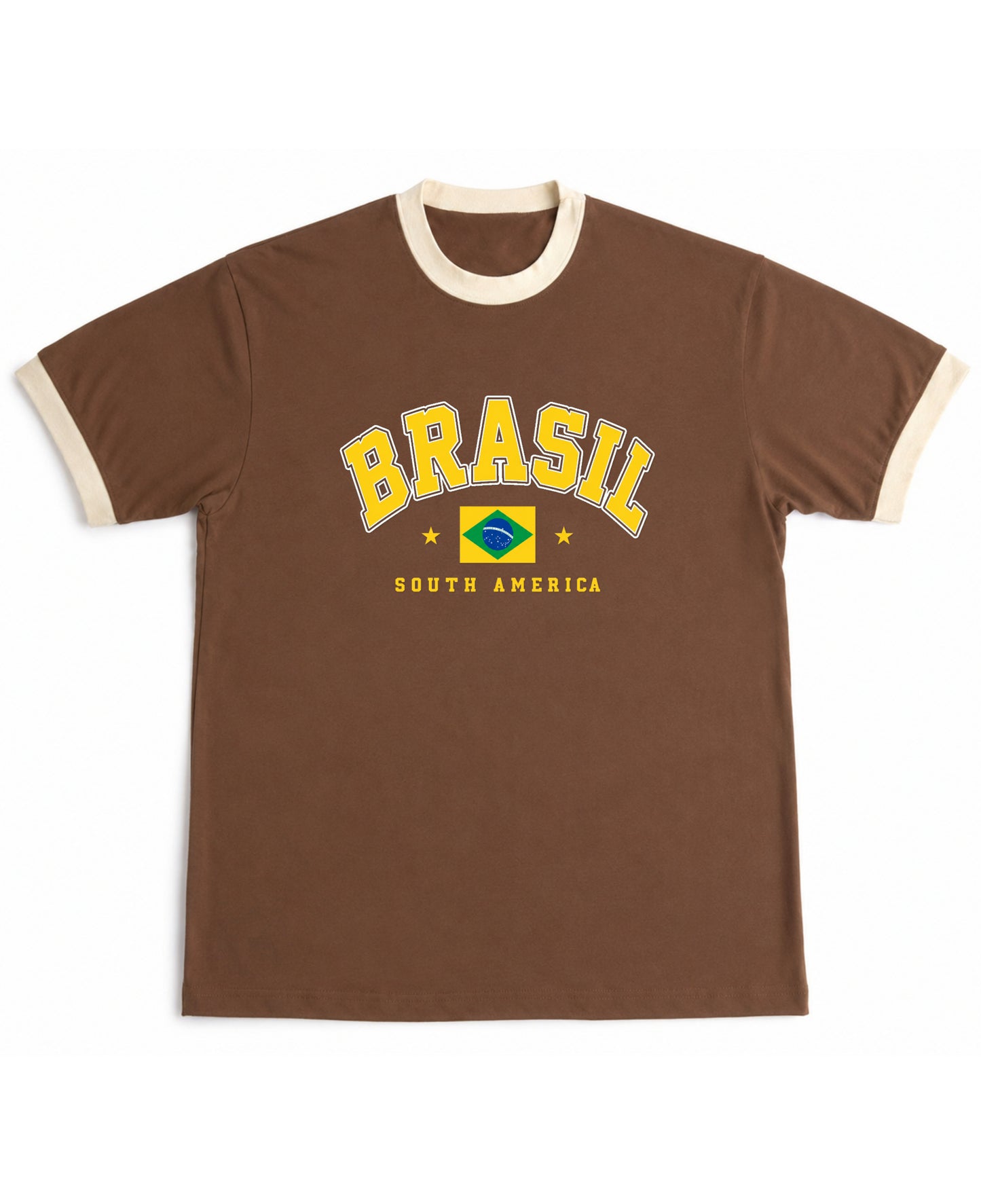 Mousse & Cream Ringer tee Front Design