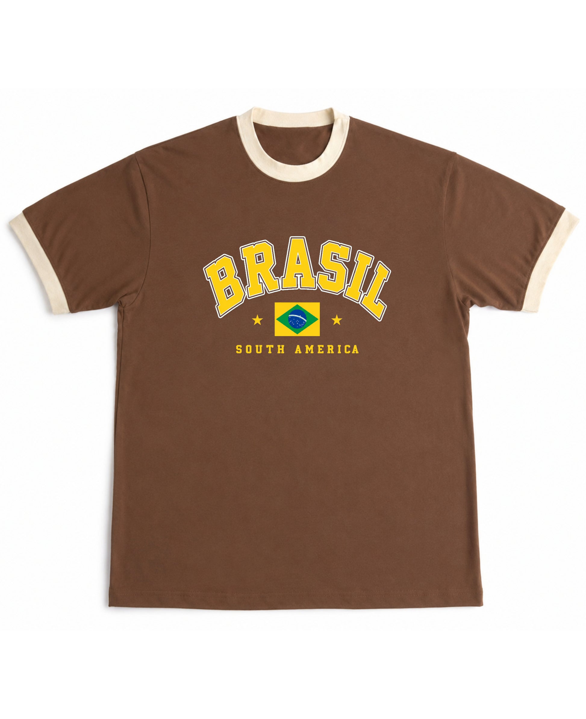 Mousse & Cream Ringer tee Front Design