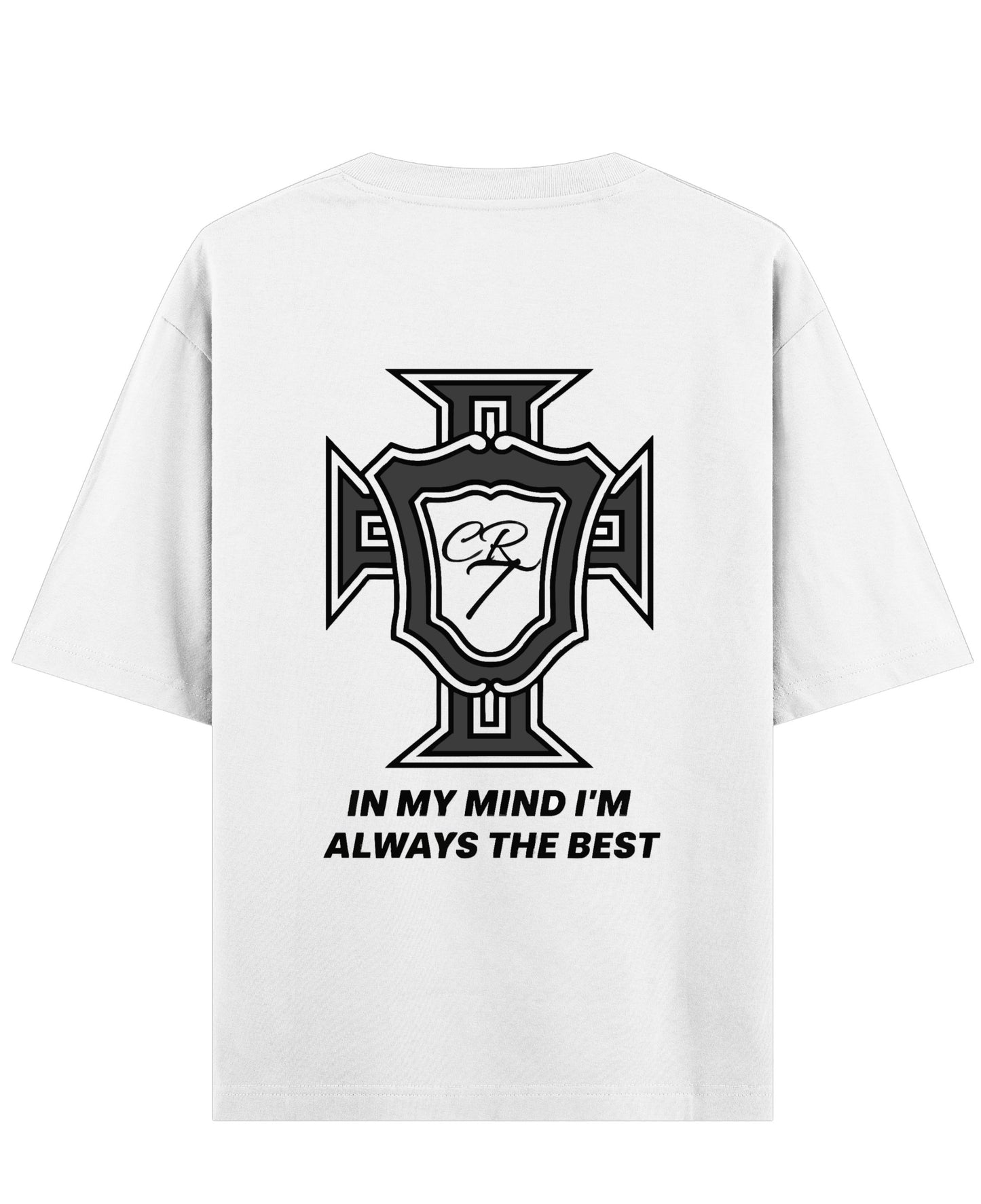 White Oversized T-shirt Back Design