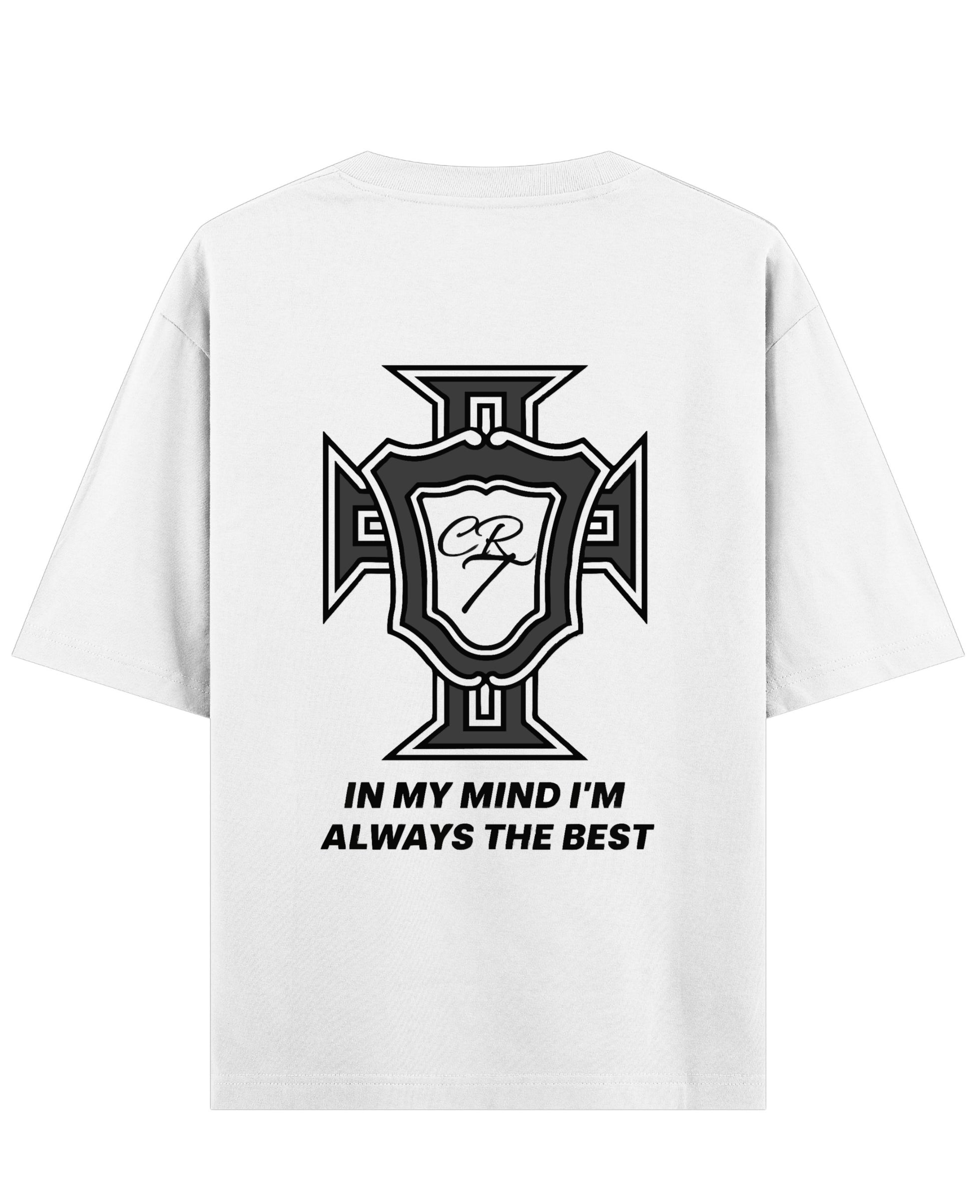 White Oversized T-shirt Back Design