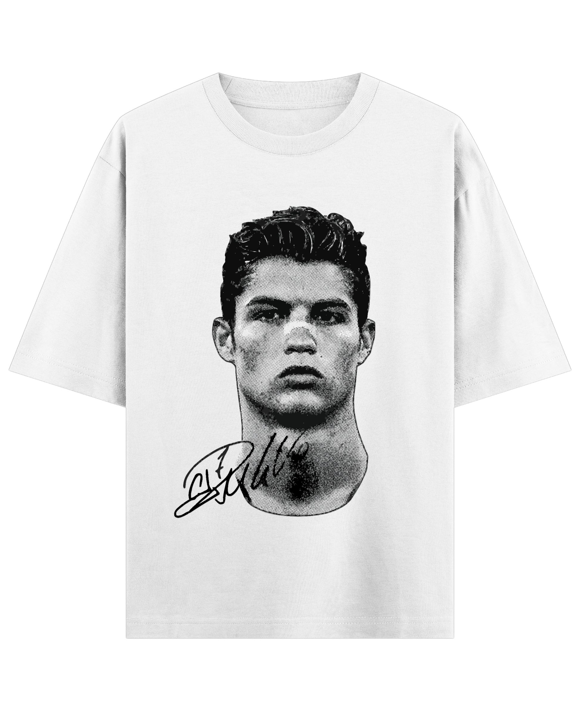 White Oversized T-shirt Front Design