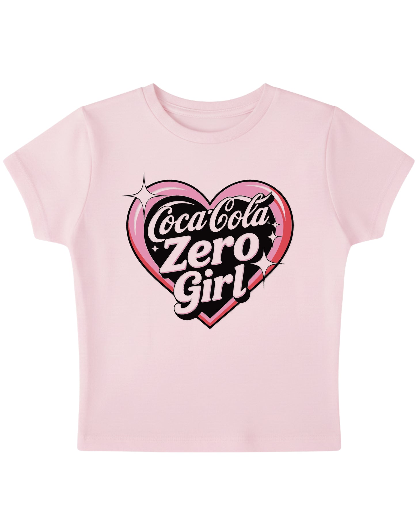 Baby Pink Baby Tee Front Design