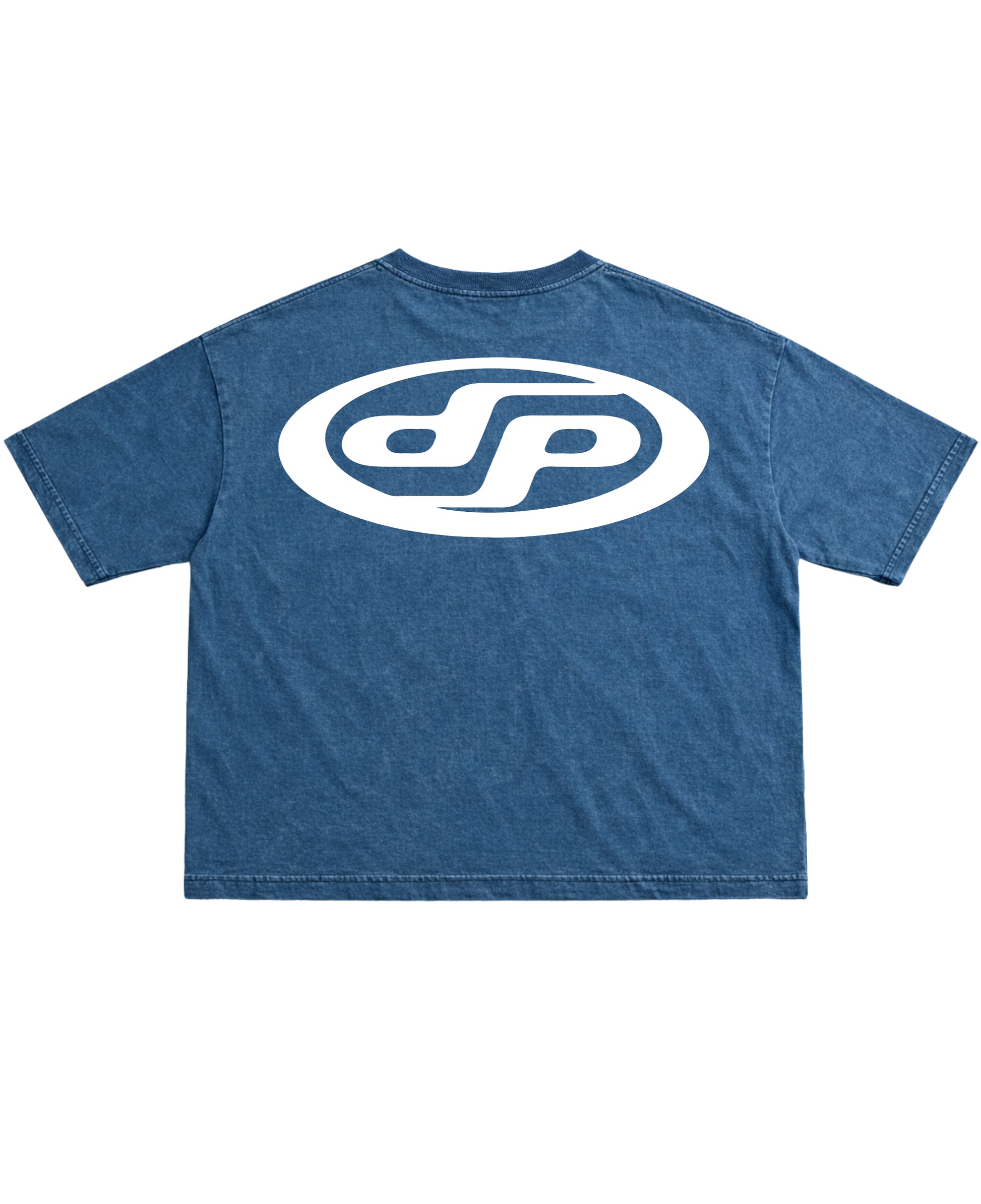 Denim Wash Boxy Fit T-shirt Back Design