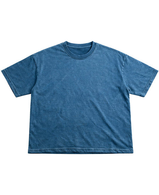 Denim Wash Boxy Fit T-shirt Front Design