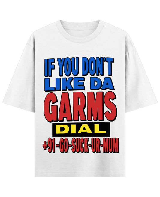 White Oversized T-shirt Front Design