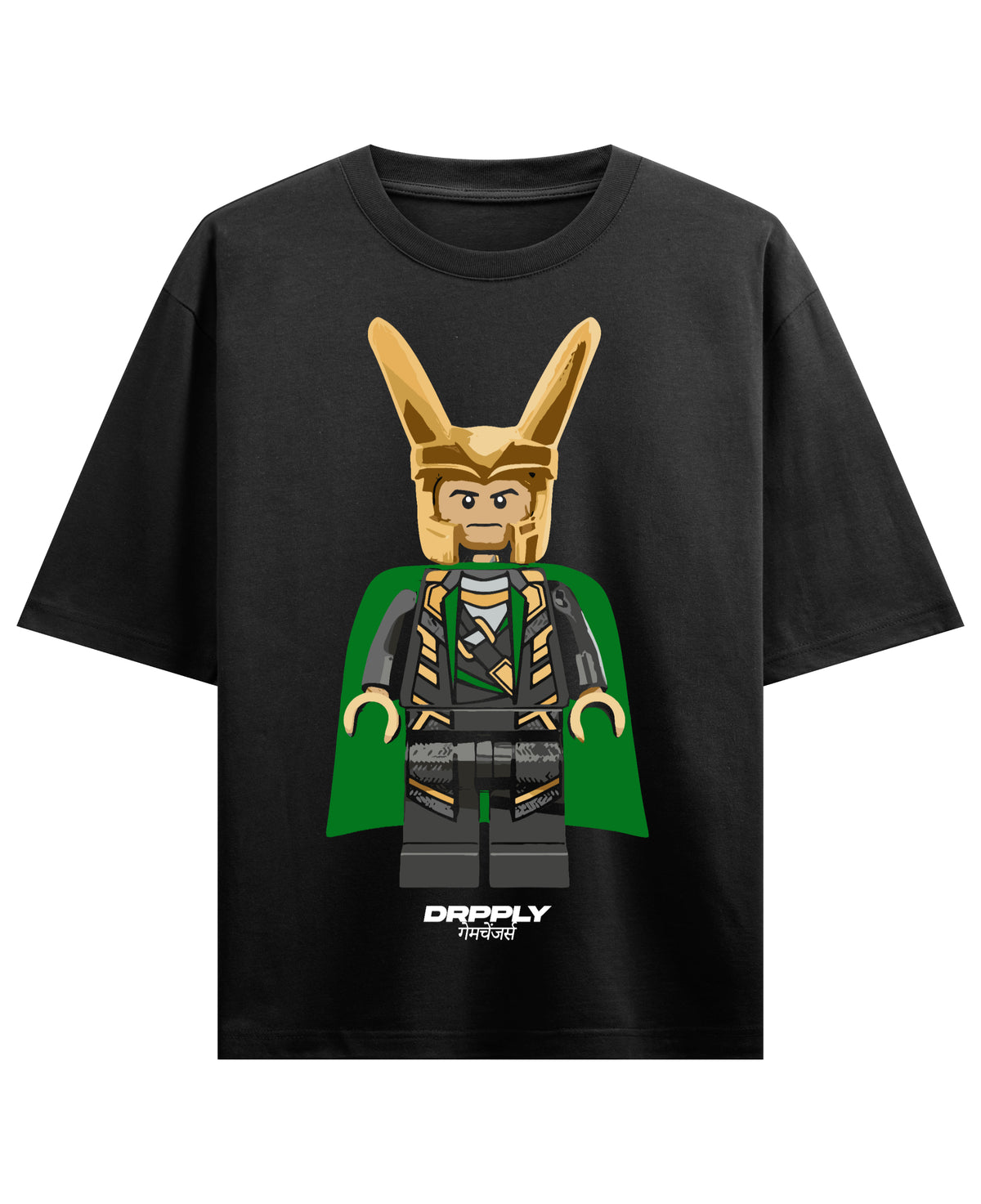 Black Oversized T-shirt Front Design