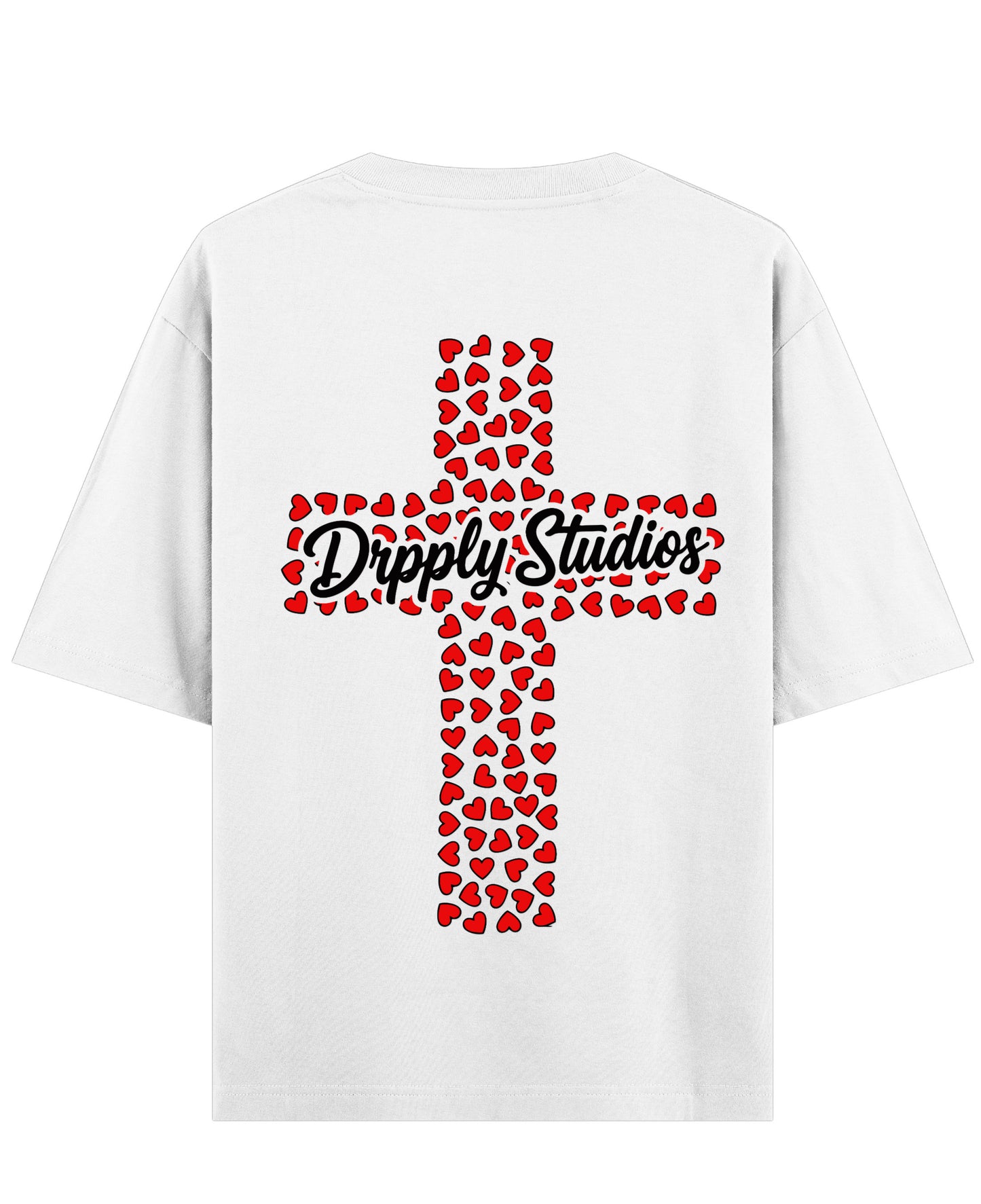 White Oversized T-shirt Back Design
