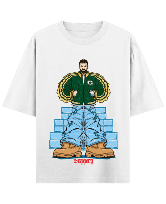 White Oversized T-shirt Front Design