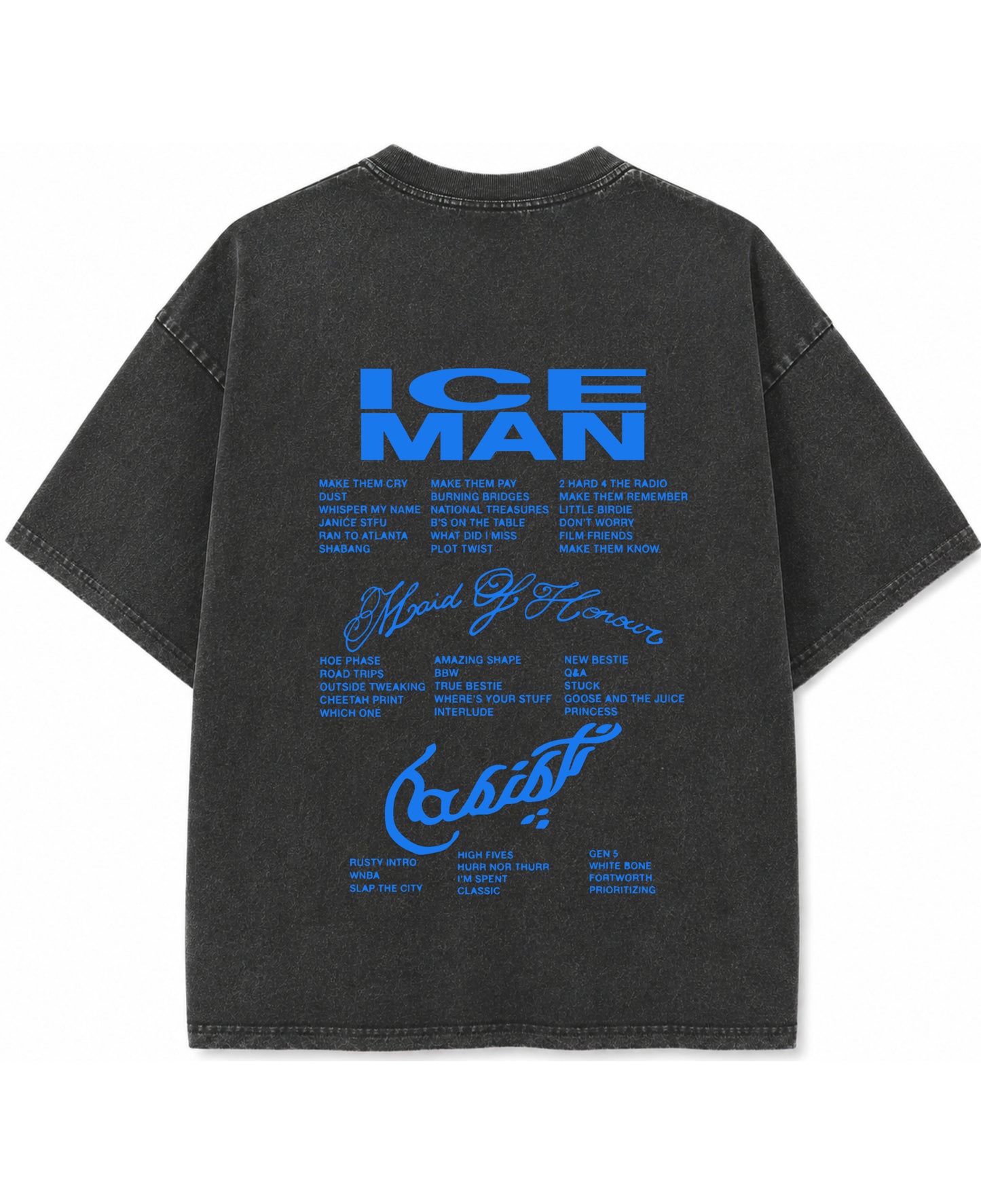 Vintage Fade Wash Oversized T-shirt Back Design