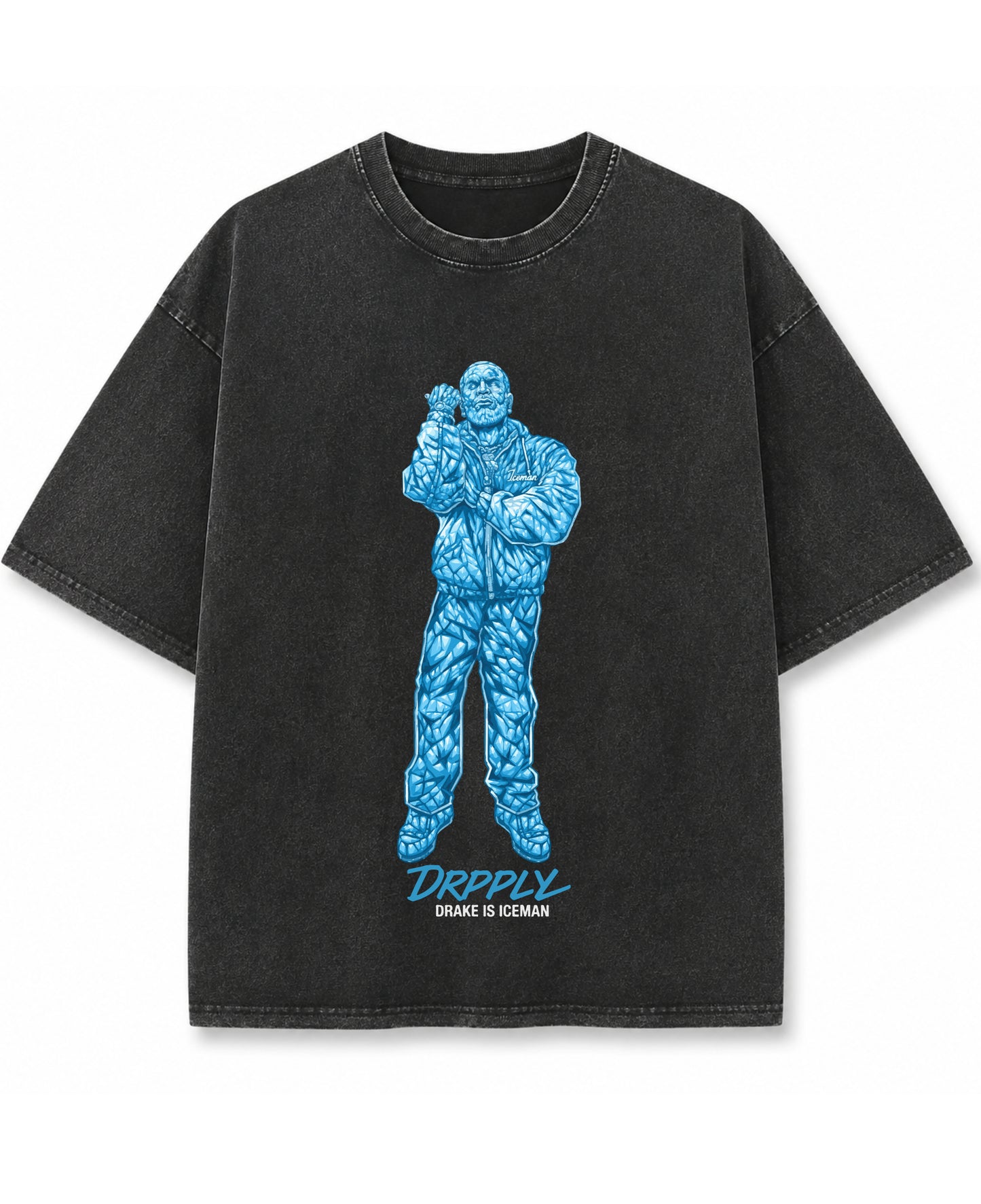 Vintage Fade Wash Oversized T-shirt Front Design
