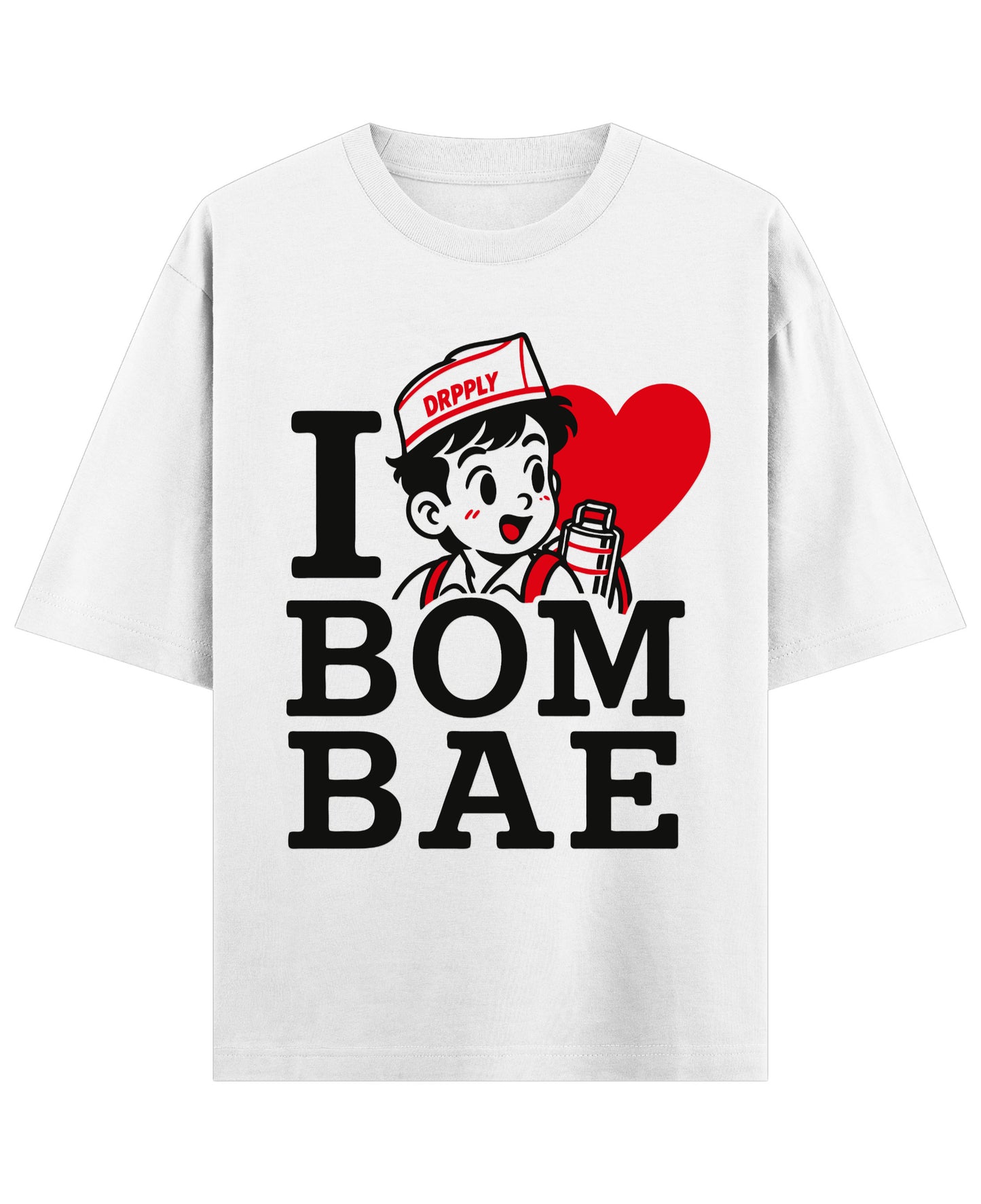 White Oversized T-shirt Front Design