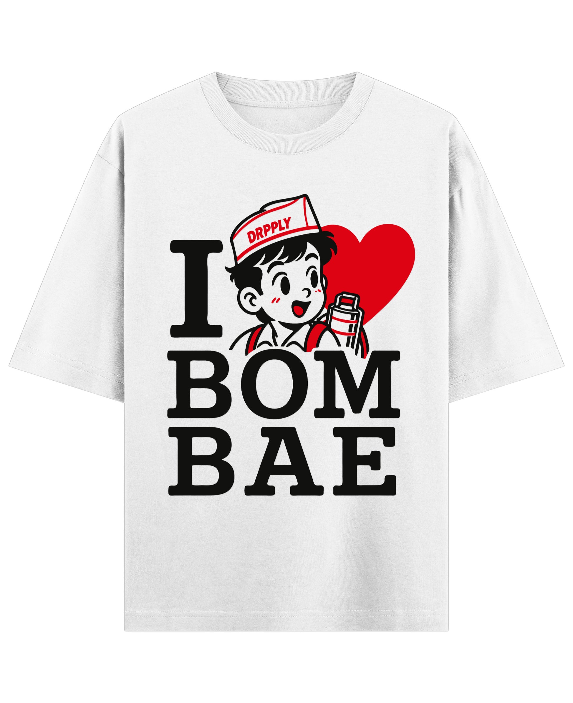 White Oversized T-shirt Front Design
