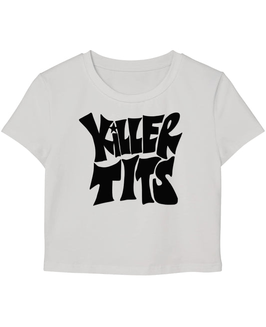 White Baby Tee Front Design