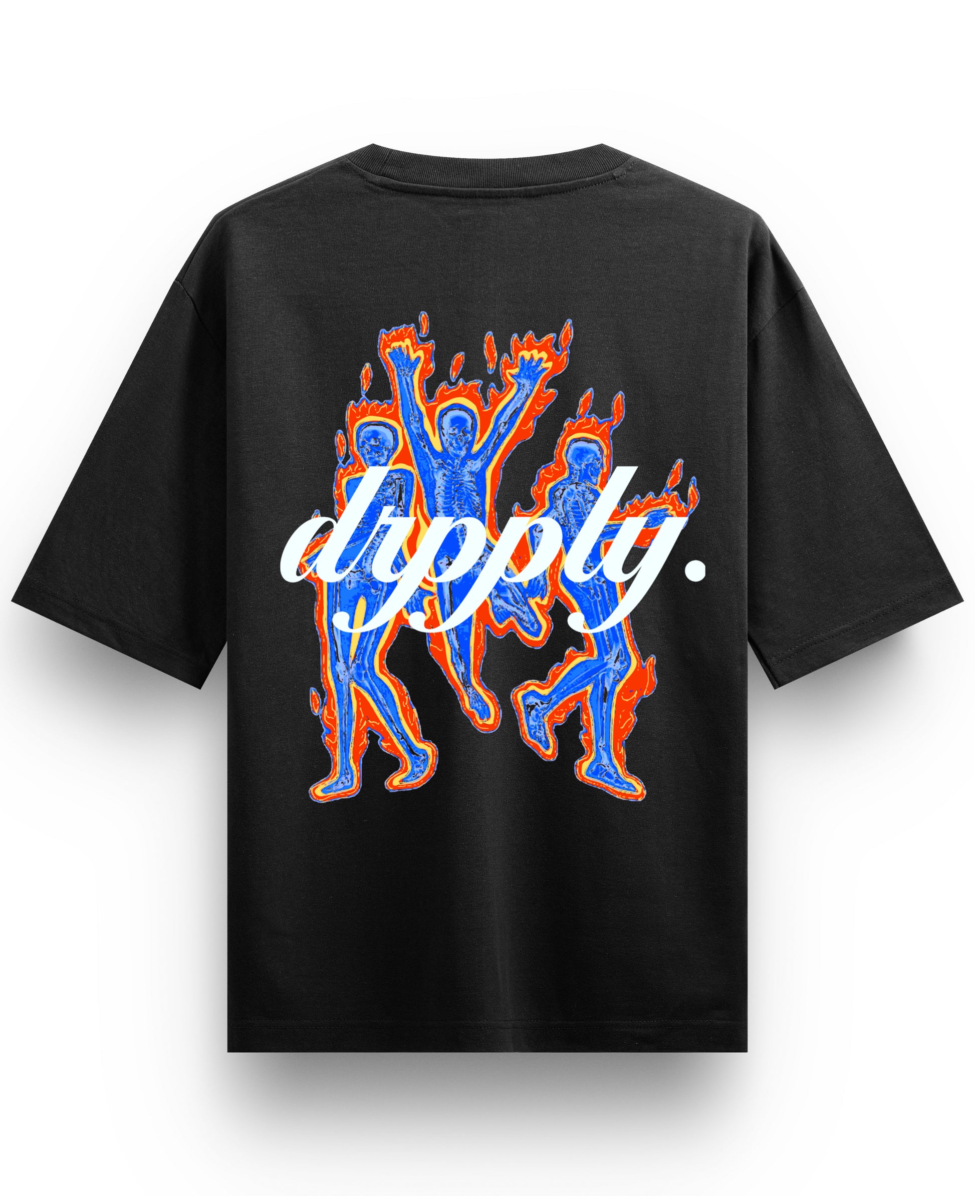 Black Oversized T-shirt Back Design