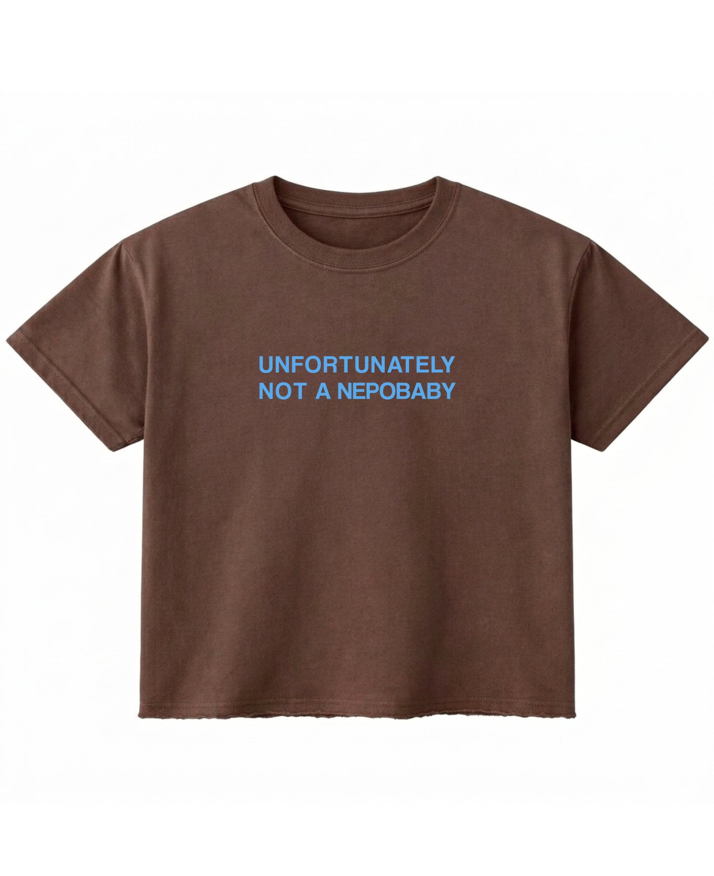 Brown Boxy Fit T-shirt Front Design