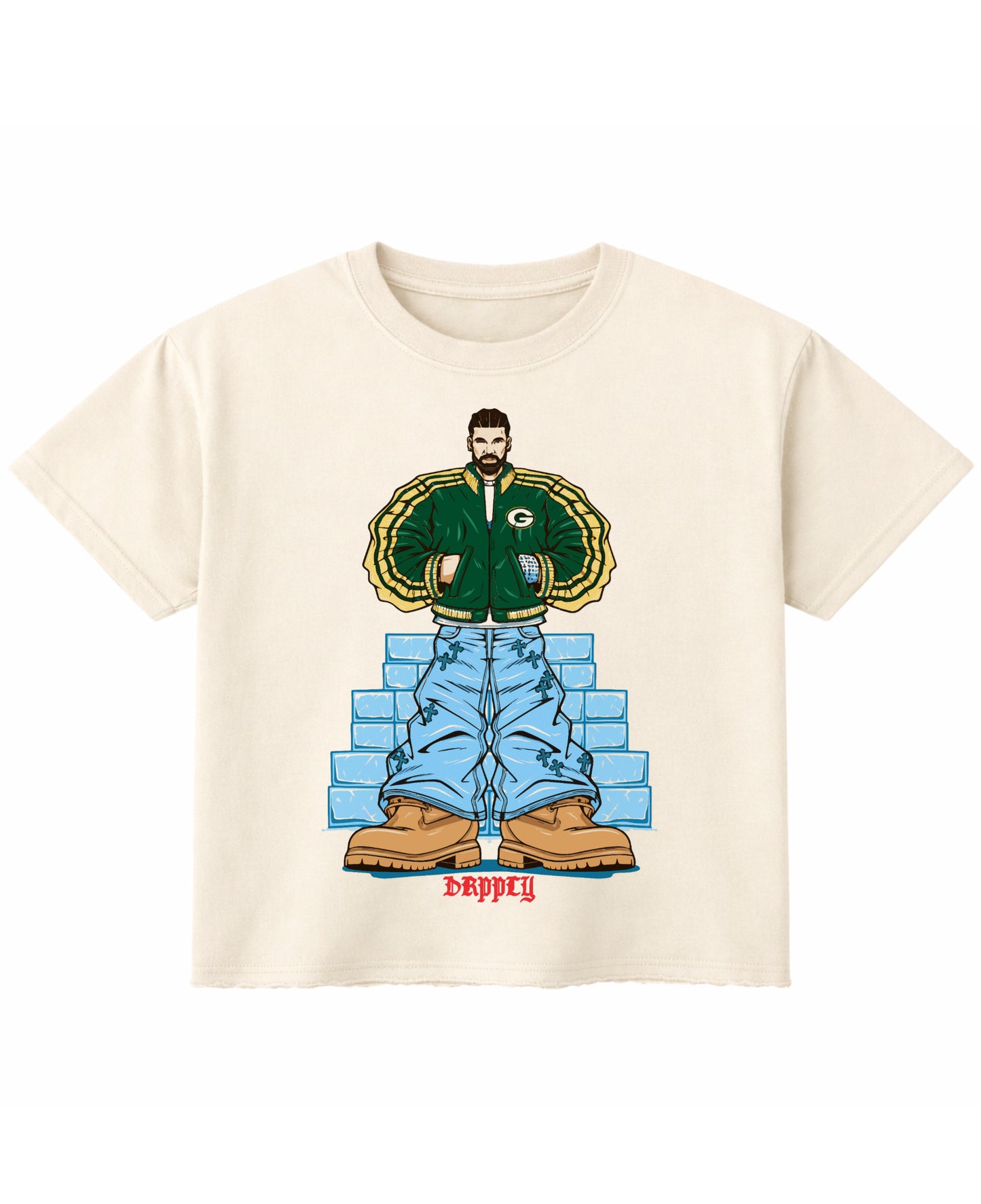 Off White Boxy Fit T-shirt Front Design
