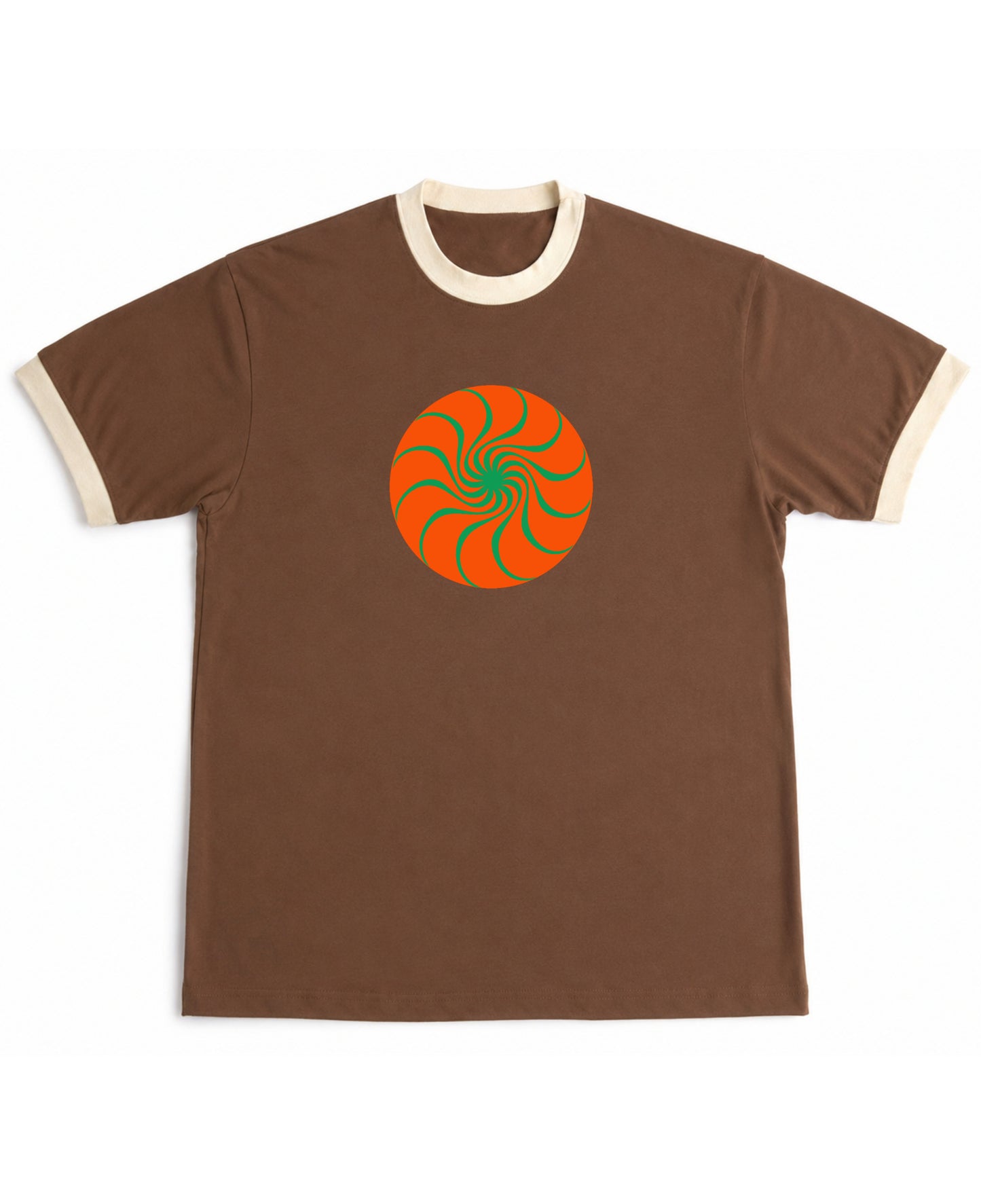 Mousse & Cream Ringer tee Front Design