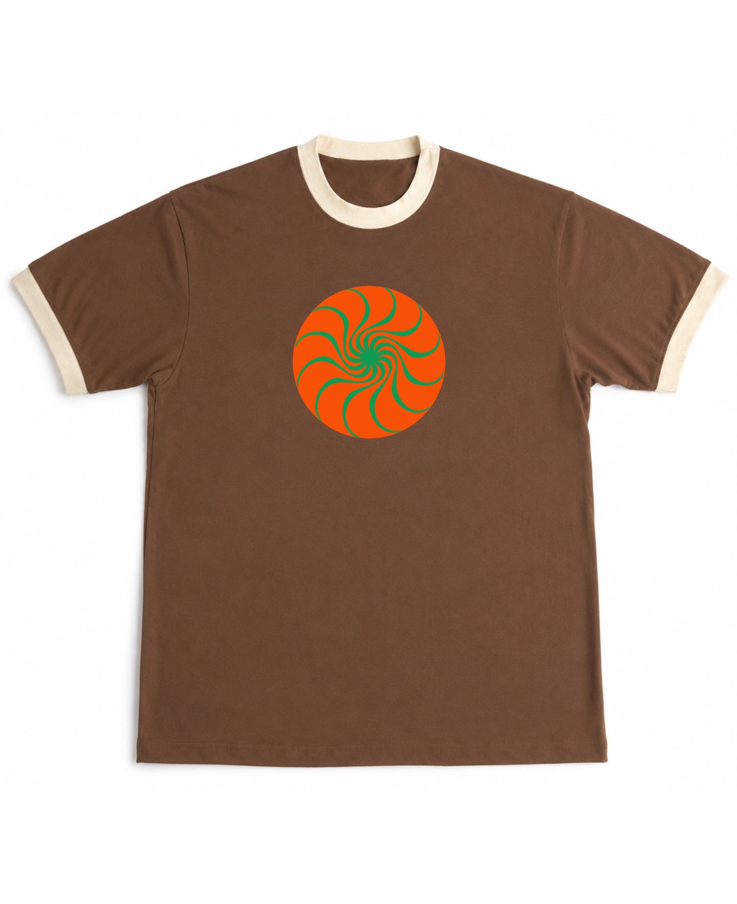 Mousse & Cream Ringer tee Front Design