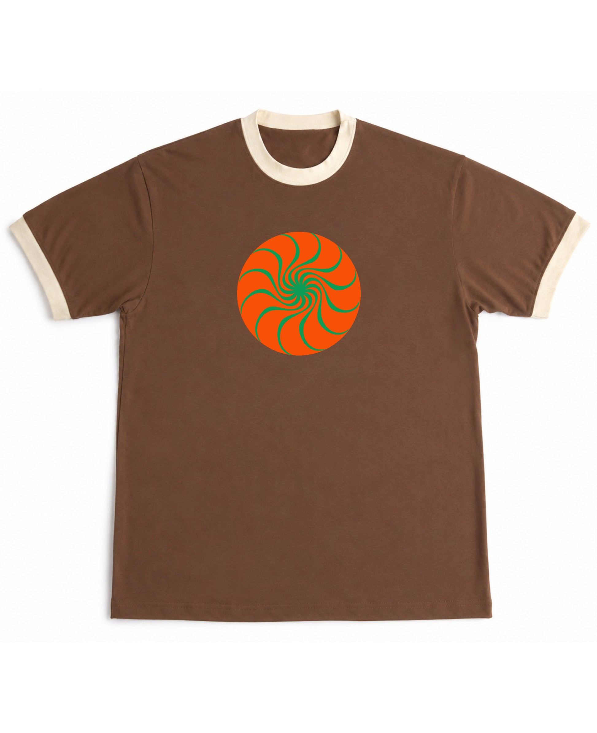 Mousse & Cream Ringer tee Front Design
