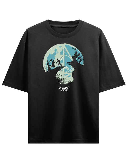 Black Oversized T-shirt Front Design
