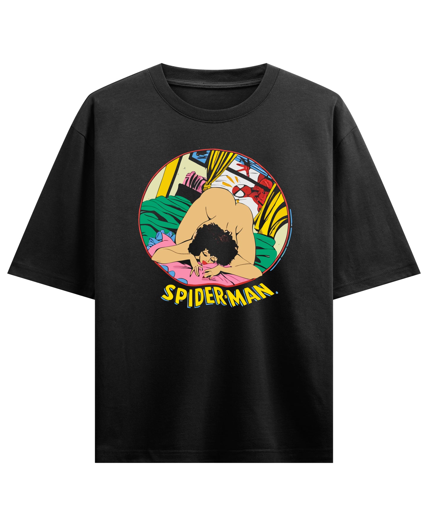 Black Oversized T-shirt Front Design