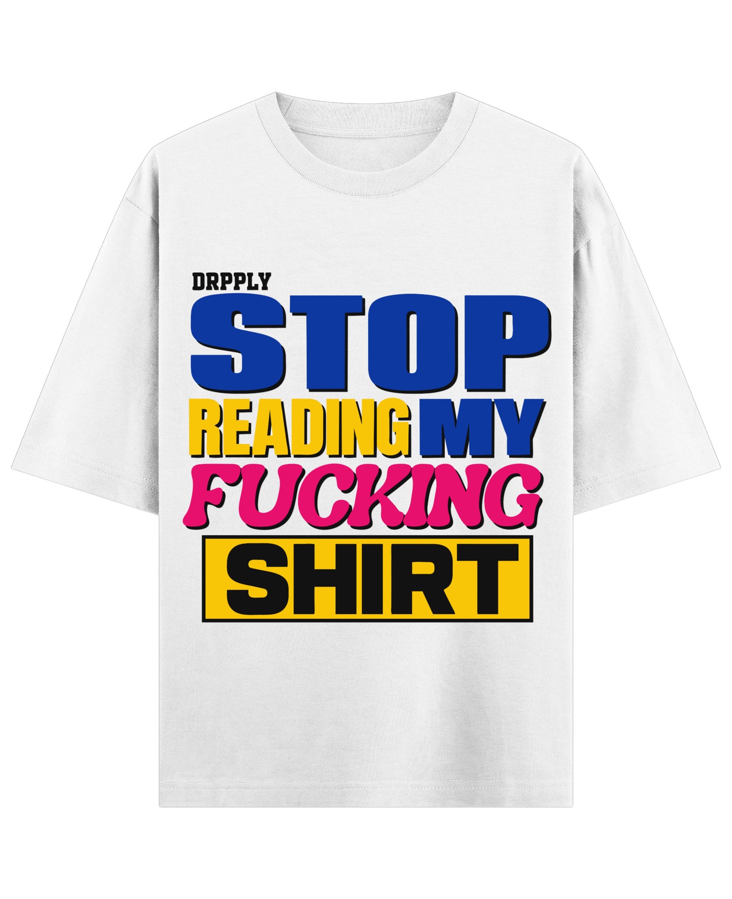 White Oversized T-shirt Front Design