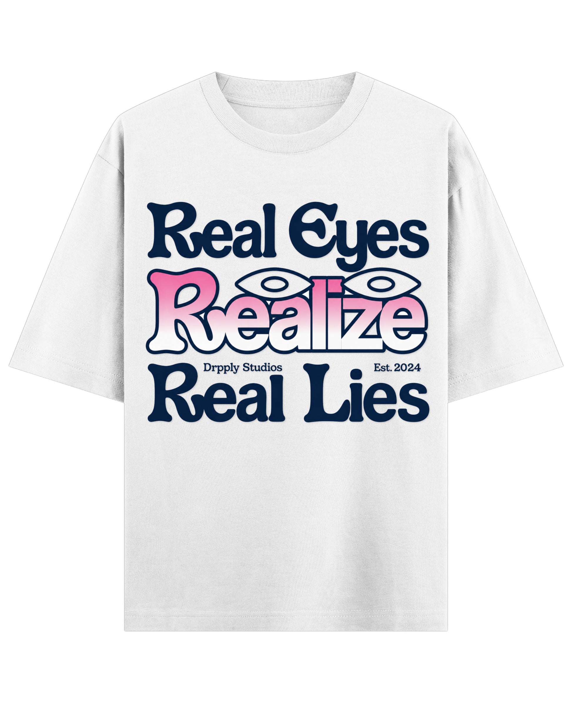 White Oversized T-shirt Front Design