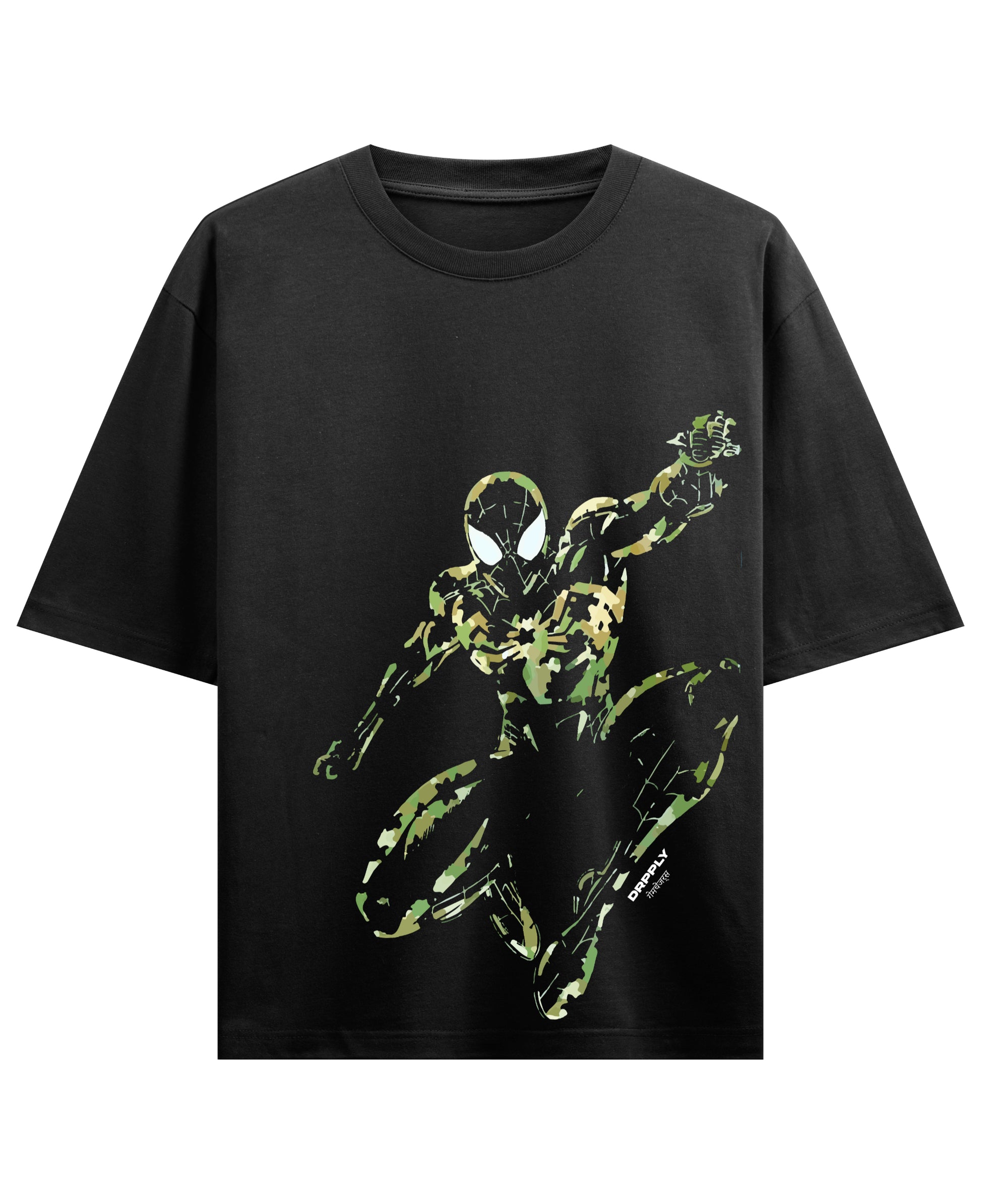 Black Oversized T-shirt Front Design