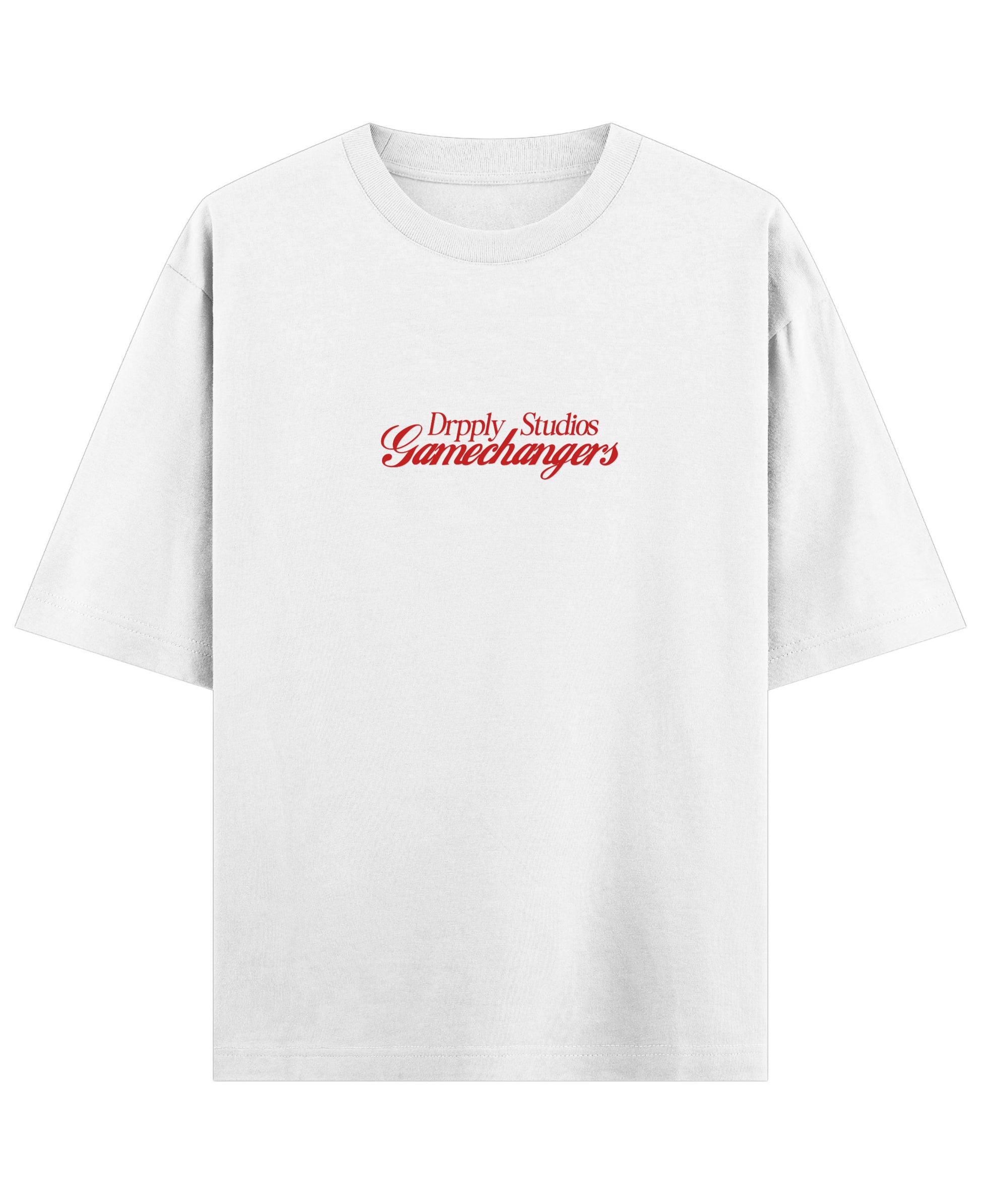 White Oversized T-shirt Front Design