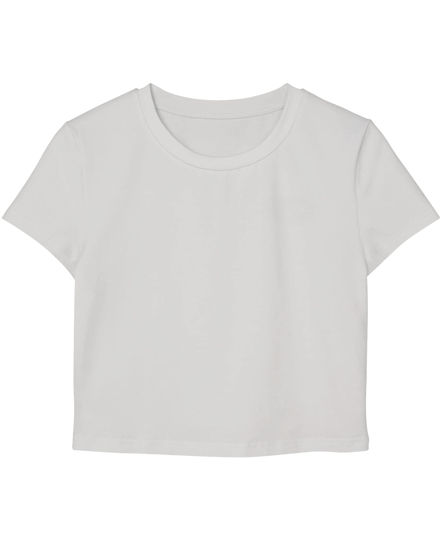 White Baby Tee Front Design