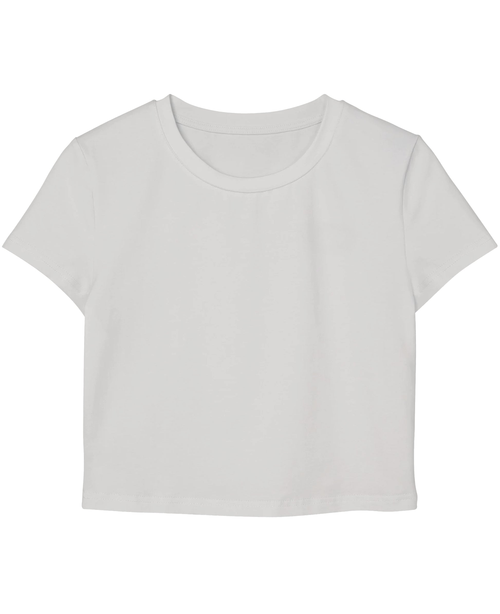 White Baby Tee Front Design