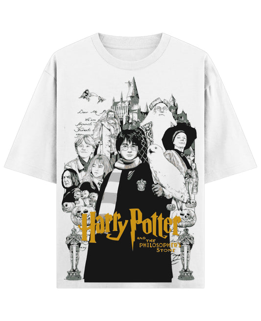 White Oversized T-shirt Front Design