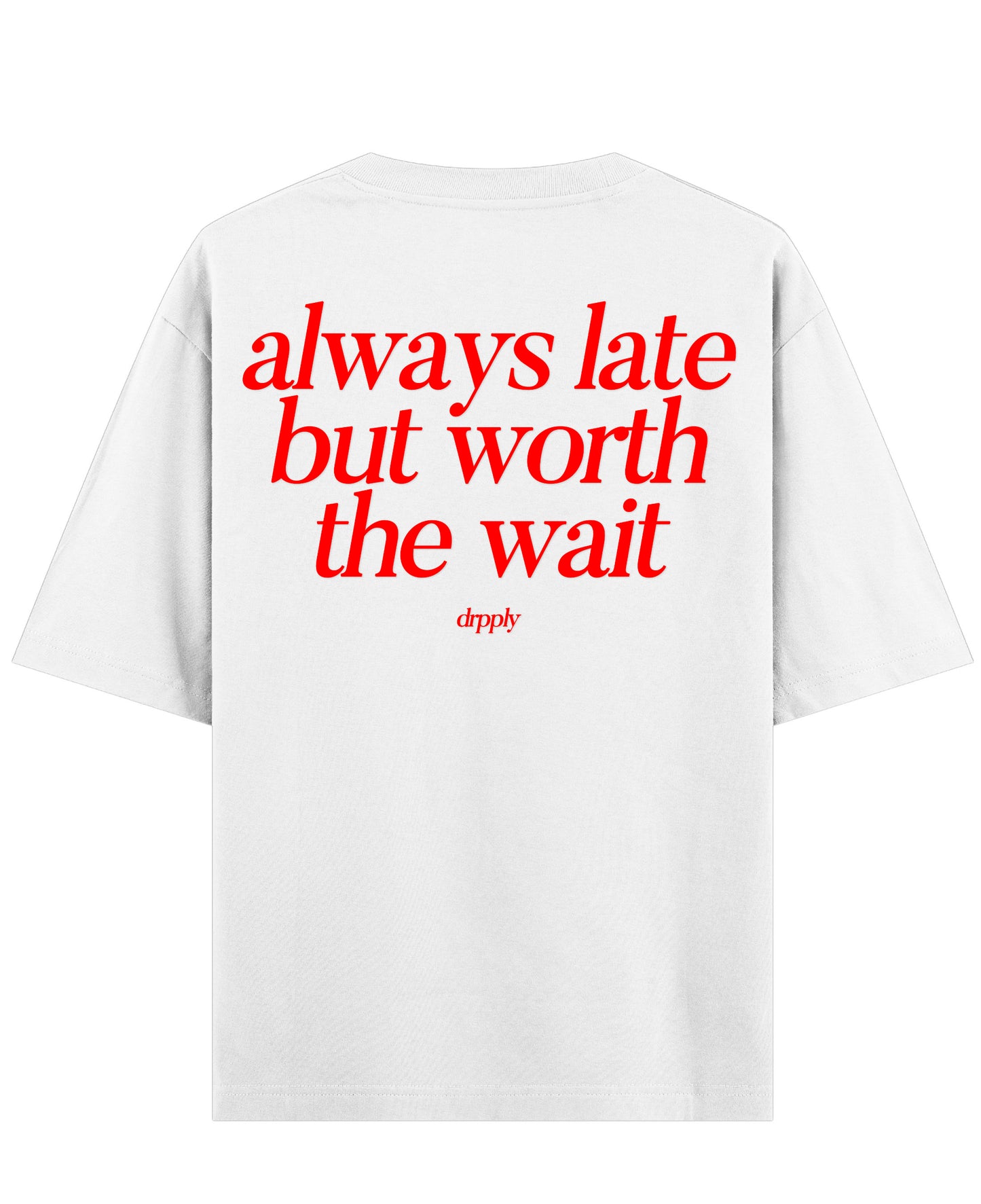 White Oversized T-shirt Back Design