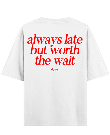 White Oversized T-shirt Back Design