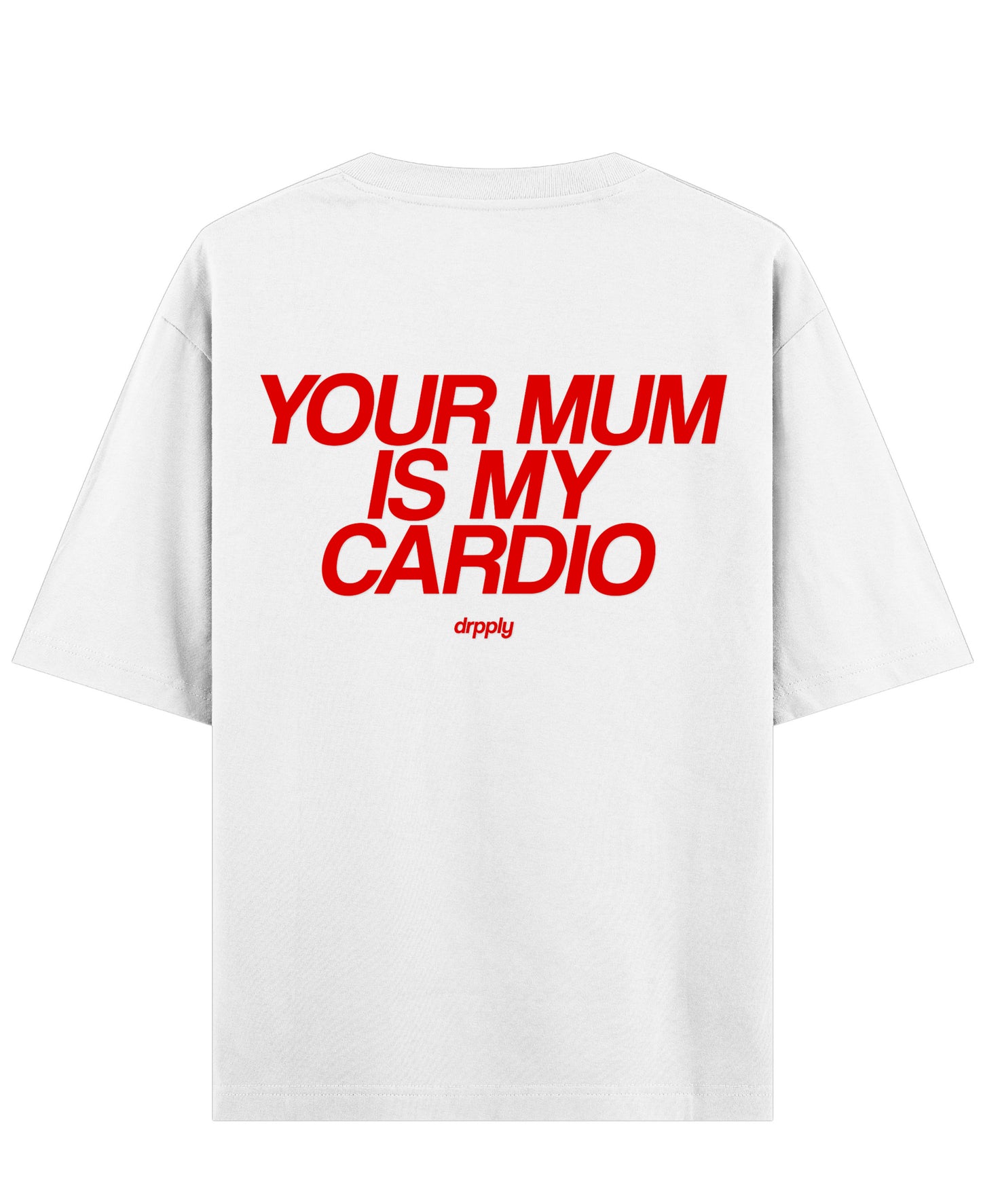 White Oversized T-shirt Back Design