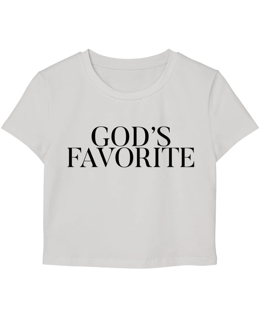 White Baby Tee Front Design